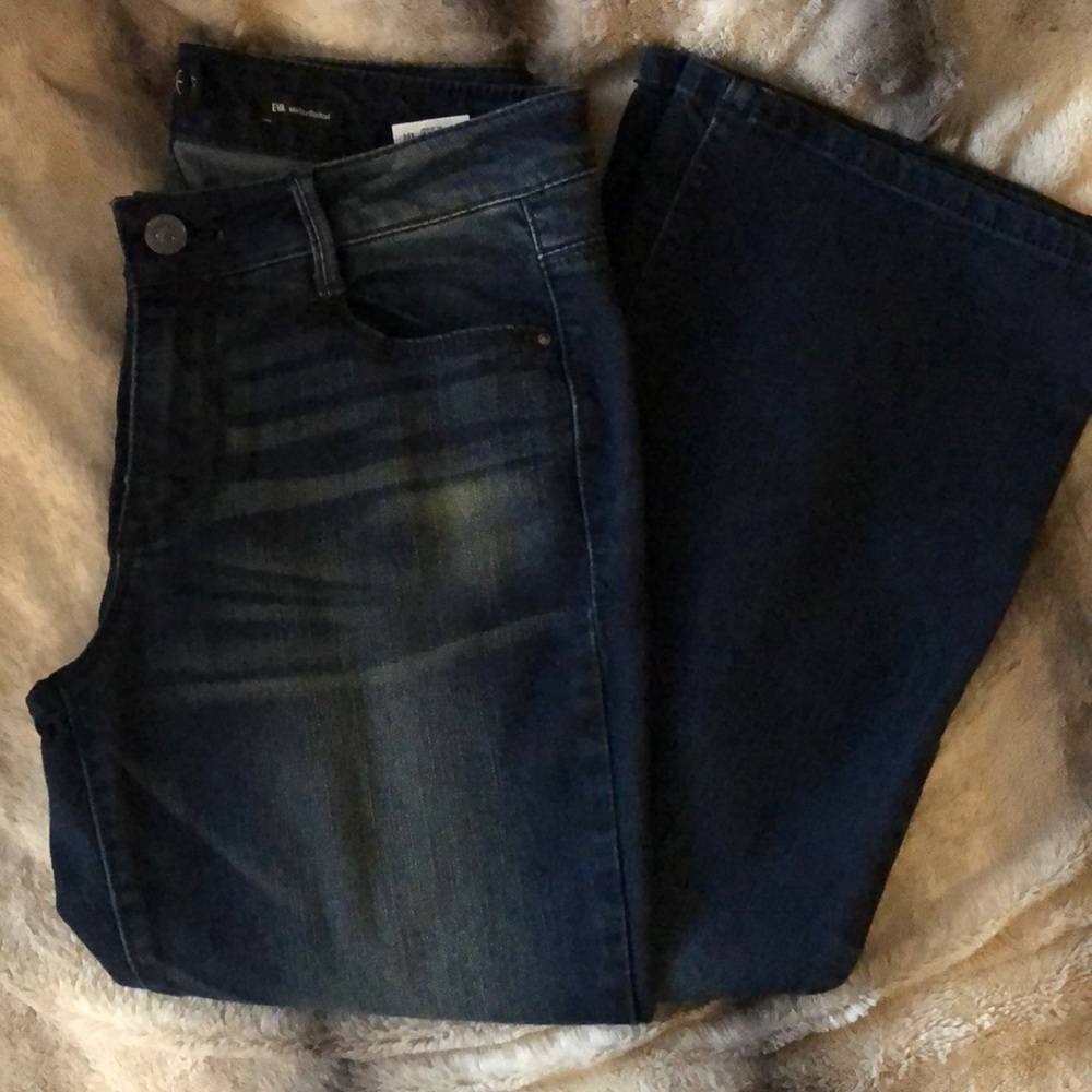 Suede Eva Midrise Bootcut Jeans